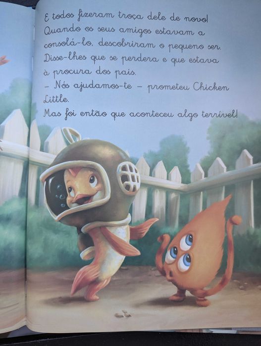 Livro Disney "Chicken Little" - Coleção O Meu Mundo Disney