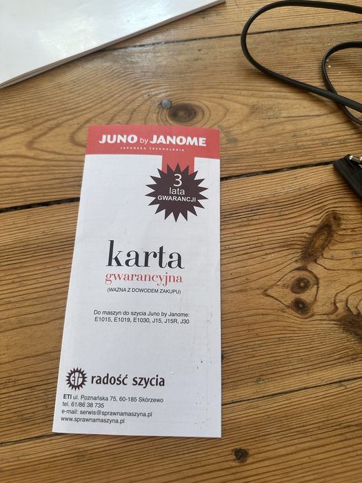Maszyna do szycia Janome Juno e1030