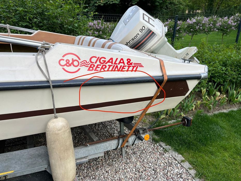 Łódź motorową 90km Cigala & Bertinetti
