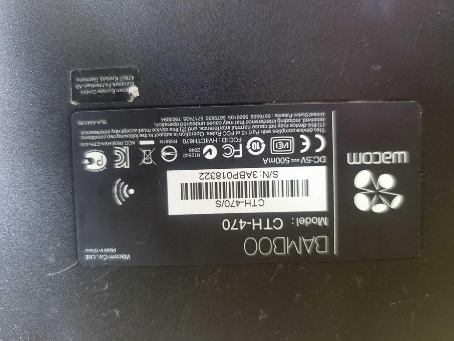 Графічний планшет Wacom Bamboo Pen & Touch CTH-470
