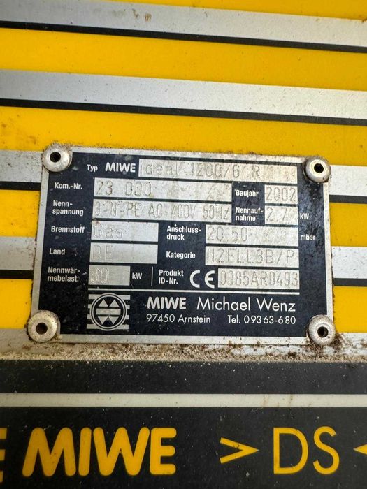 Piec piekarniczy Miwe 12m2 z garownią