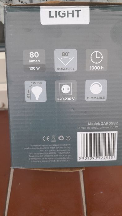 Lampa na poczerwień 100 W