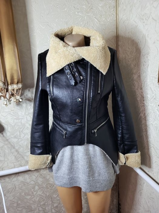 Преміум | італійська шкіряна дублянка Paccia | m