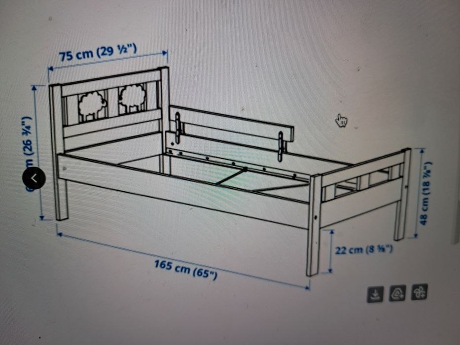 2 camas criança, marca Kritter IKea 70x160