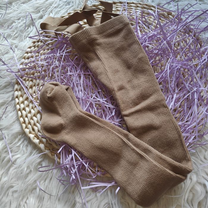 Rajstopy z szelkami 12-24 miesiące nowe