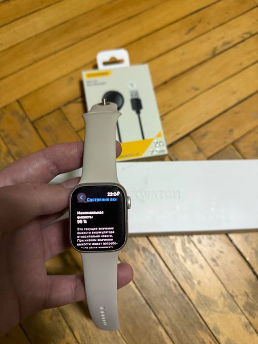 Apple watch 7 41mm аккамулятор 95%