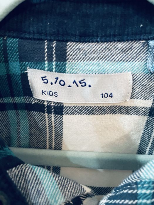 Koszula w kratę 104 chłopiec 5 10 15