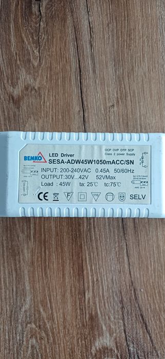 LED Driver bemko sesa-ADW45W1050mACC/SN