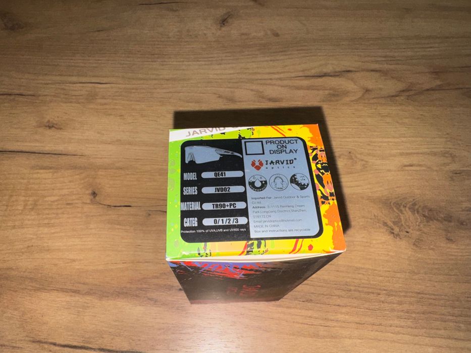 Okulary biegowo - rowerowe sportowe Jarvid Optics