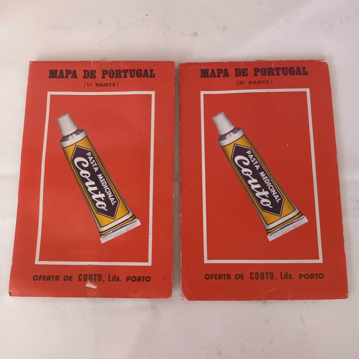 Mapa portugal oferta pomadas couto 1976