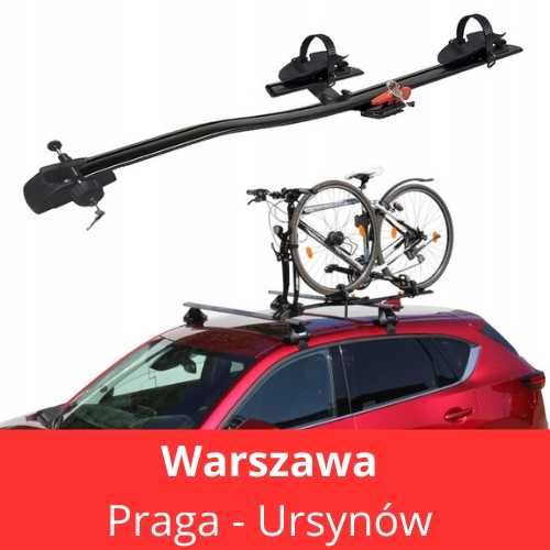 Bagażnik uchwyt rowerowy na dach Aguri Marathon Black Ursynów Praga