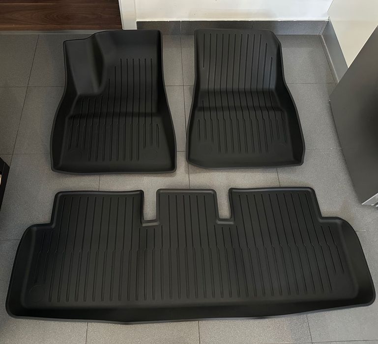 Conjunto 6 Tapetes Borracha TPE All Weather Tesla Model 3 Novos