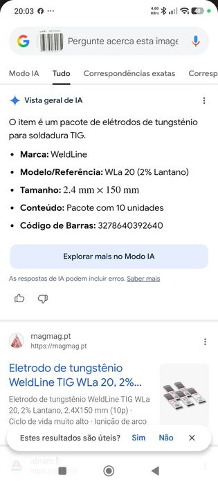 Eletrodos de tungsténio para tig