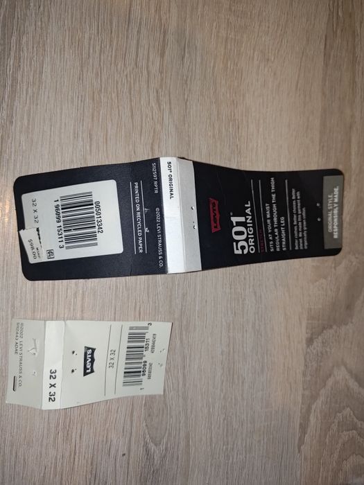 Levis 501 32/32 nowe