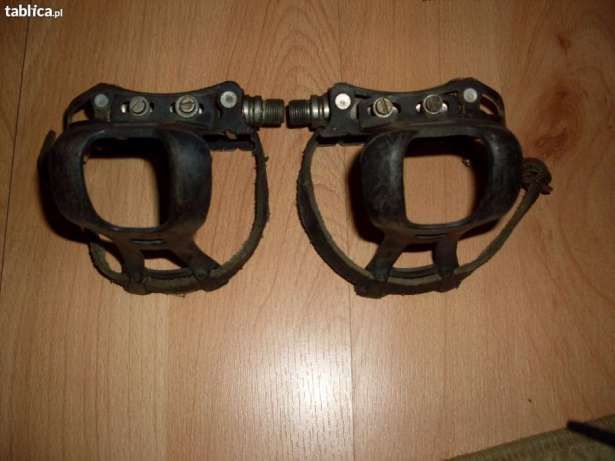 Pedały szosoowe z noskami aluminiowe