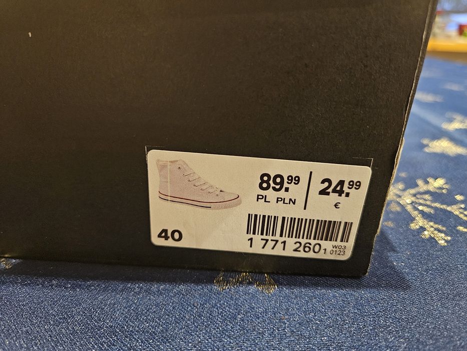 Trampki wysokie damskie prawie nowe Vty rozmiar 40