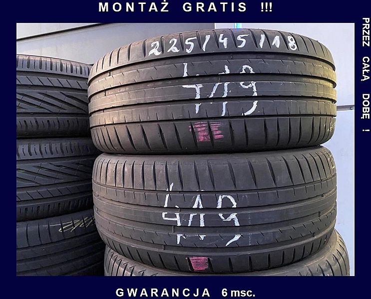 225/45/18 Michelin Pilot Sport 4_6mm_2szt_(419)