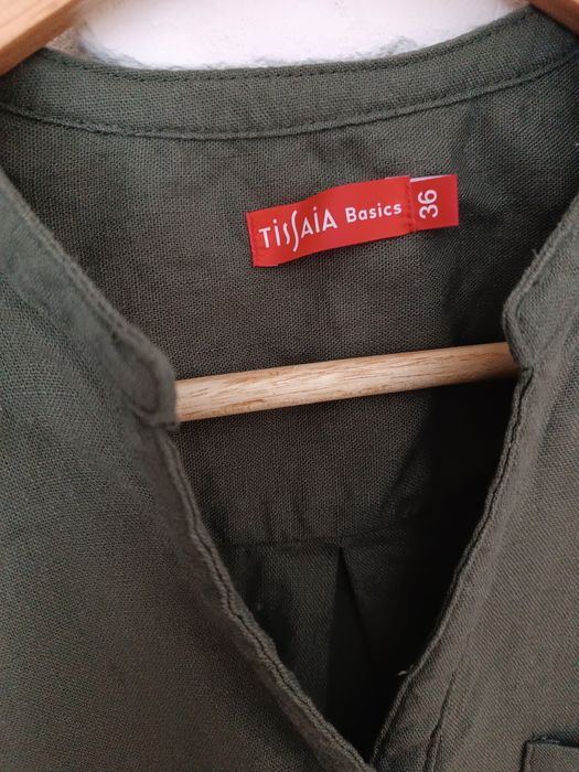 Bluzka lniana khaki 36S 38M