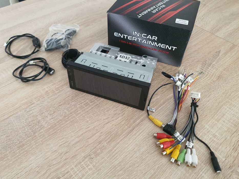 Rádio auto 1Din Android 2GB RAM/32Gb ROM