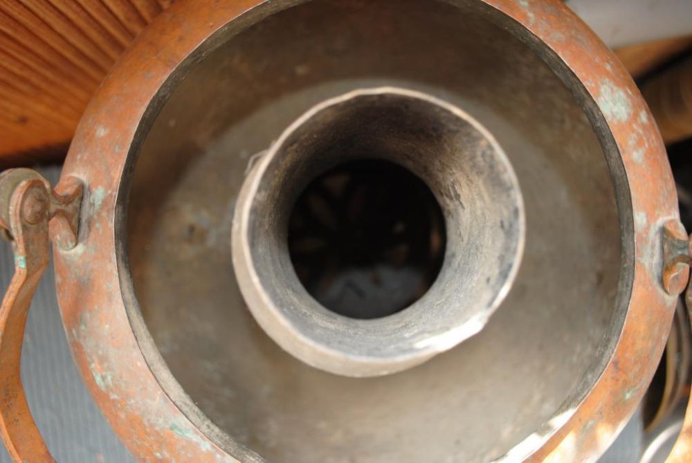 Збитень сбитенник мідний круглий самовар все рідне, стильний подарунок