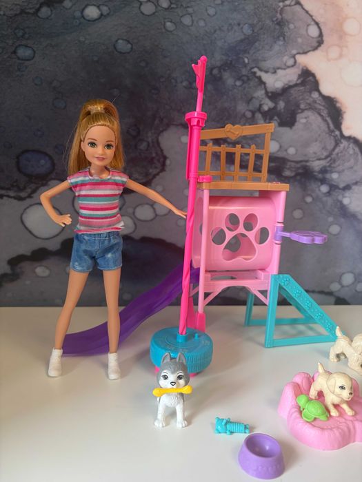 Zestaw Barbie tresowanie psów psy