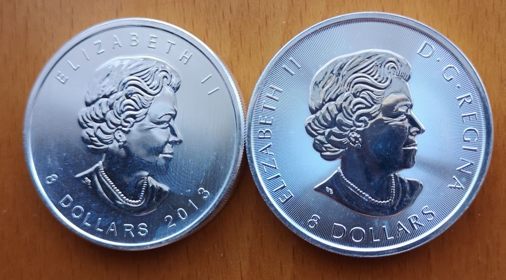 moedas prata 1,5oz e 1,25oz Canadá (#2)