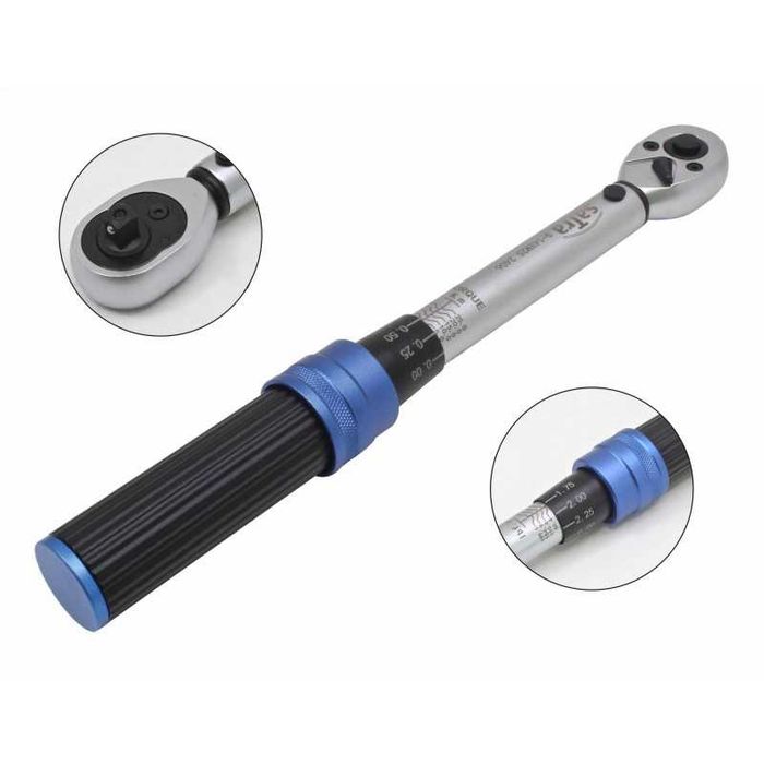 (Com Iva) Chave Dinamómetro Dinamométrica 1/4 ” 5 – 25 Nm Certificada