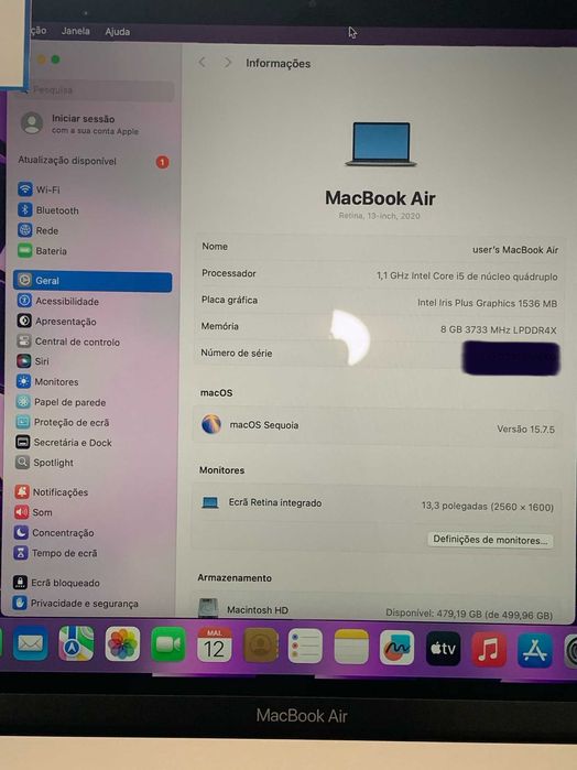 Apple MacBook Air 13” 2020 – Space Gray - Imaculado