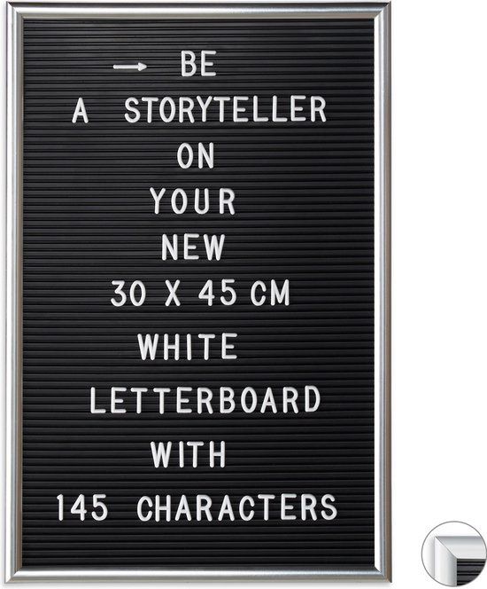 Tablica z literami informacyjna.RELAXDAYS