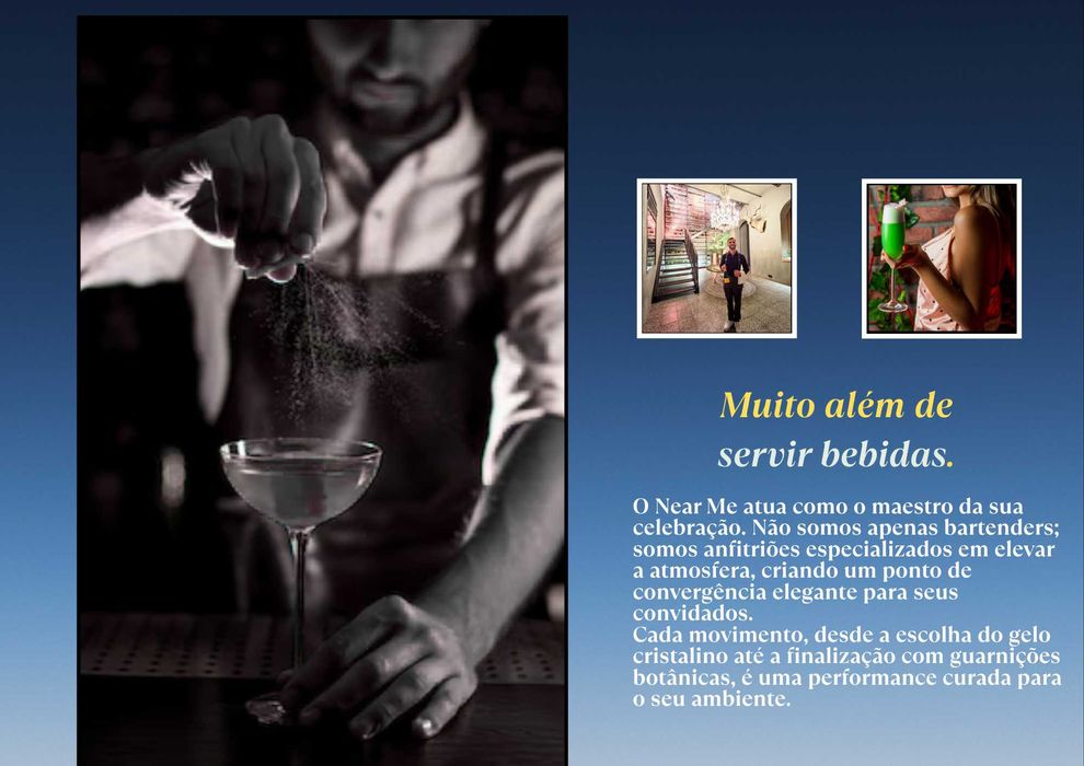 Serviço de bar e eventos.