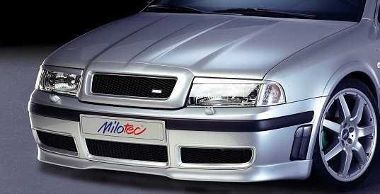 Юбка передняя на Шкода Октавия А5 юбка на бампер Skoda Octavia Тур А4