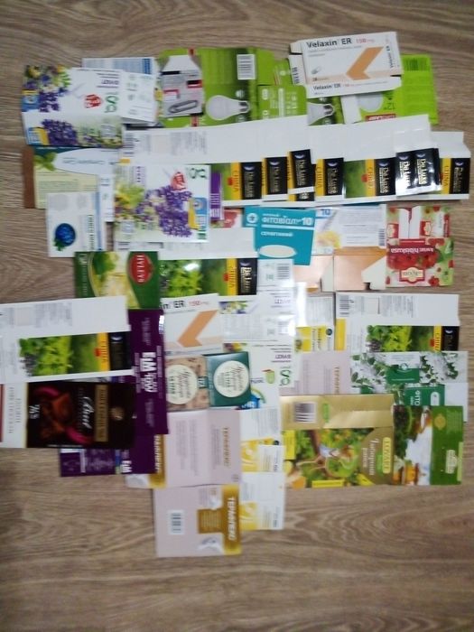 Пустые коробки для разных нужд 100 шт.