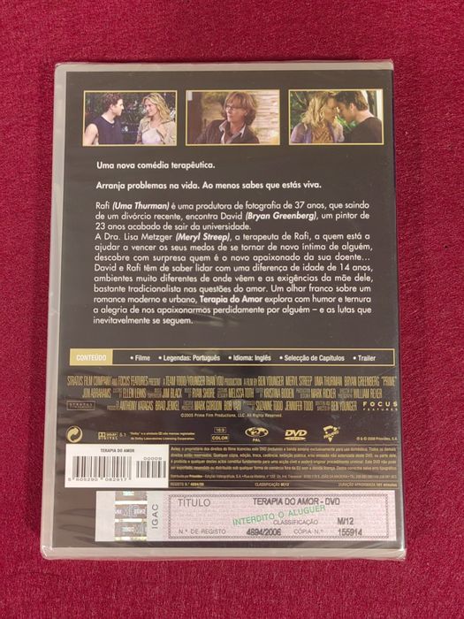 Filme DVD "Terapia do Amor" - novo e selado