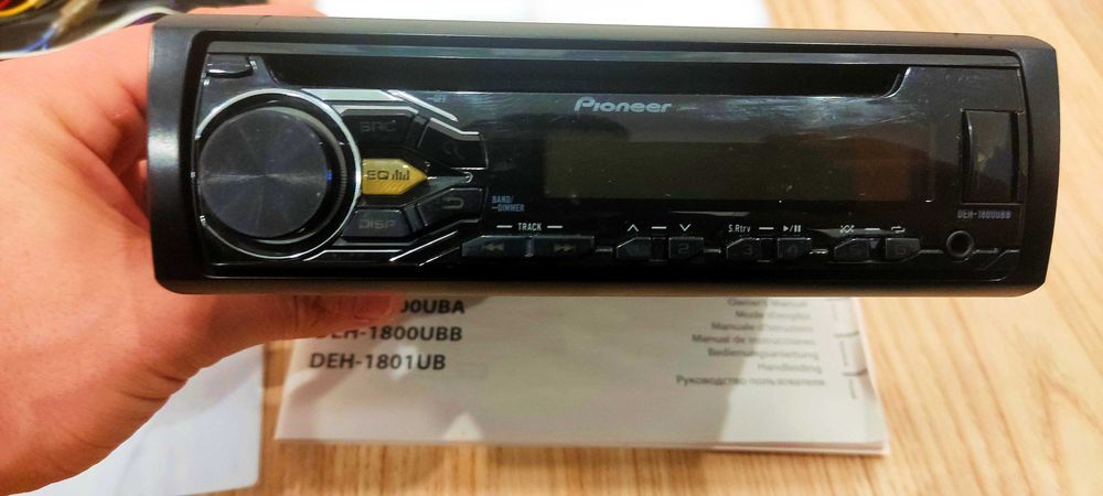 Auto Rádio Pioneer DEH-1800UB - Como Novo! C/ Caixa e Manuais Originai