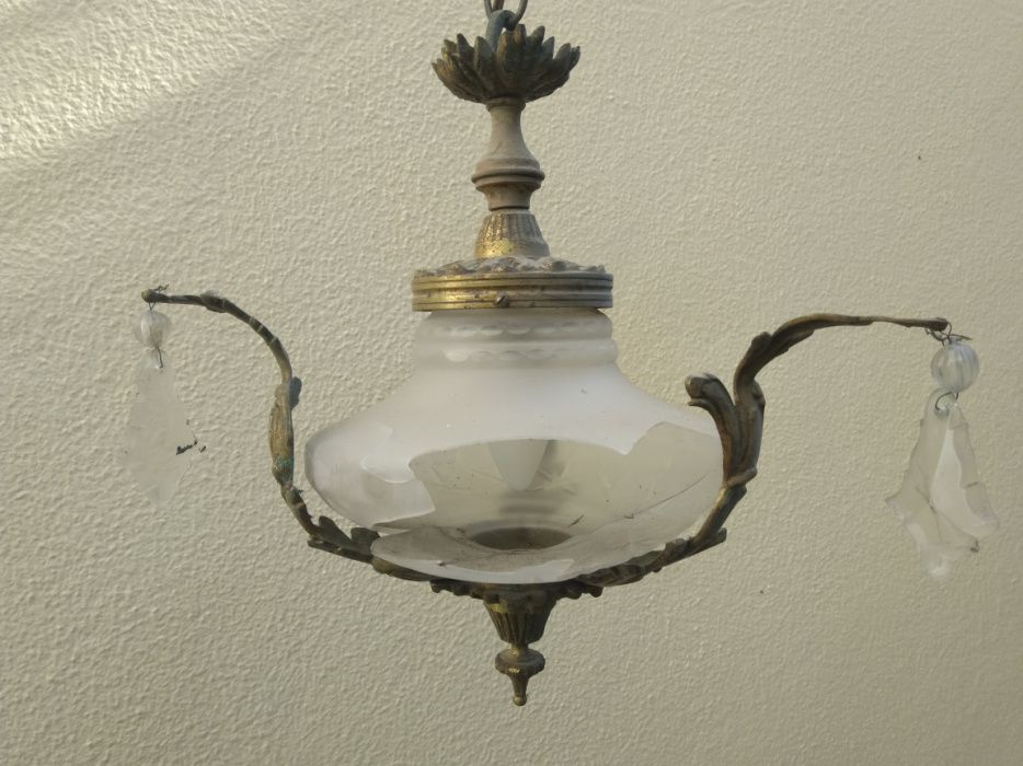 Candeeiro antigo Vintage para restaurar