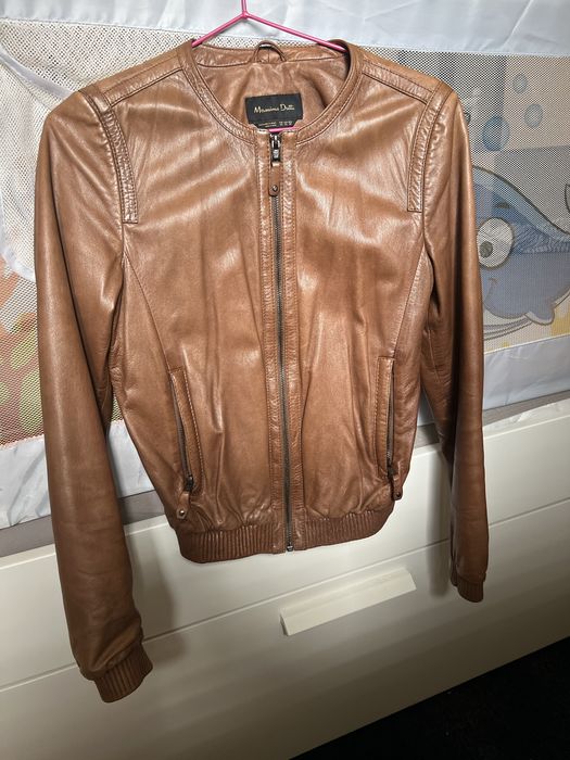 Кожаная куртка Massimo Dutti оригинал