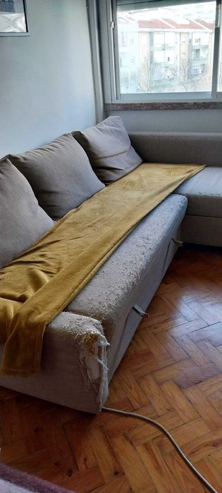 sofa chaise longue (QUASE DADO)