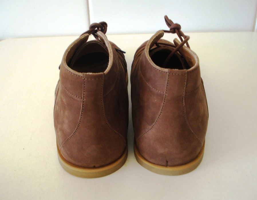 Botins/Sandálias castanhas de pele 38 EUREKA NOVO