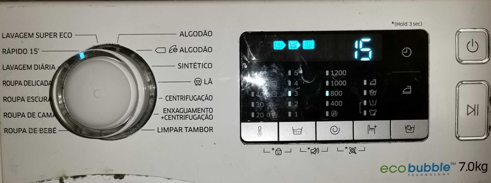 Módulo Samsung ecobubble retirado de WW70J5355MW
