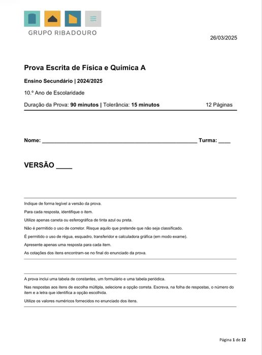 Explicações Fisica e Quimica A, Fisica 12o | online, presencial e com deslocação