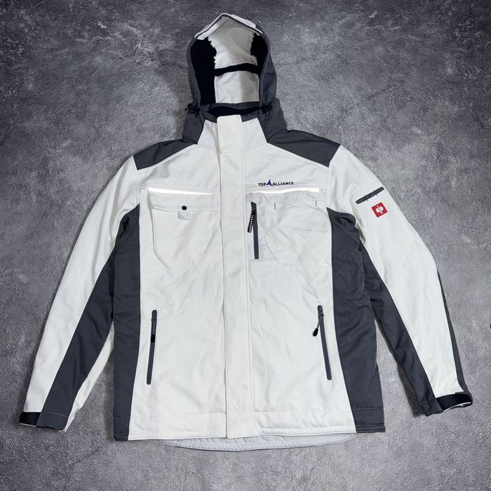 Зимняя робочая тёплая куртка Engelbert Strauss motion 2020 страус (Л )