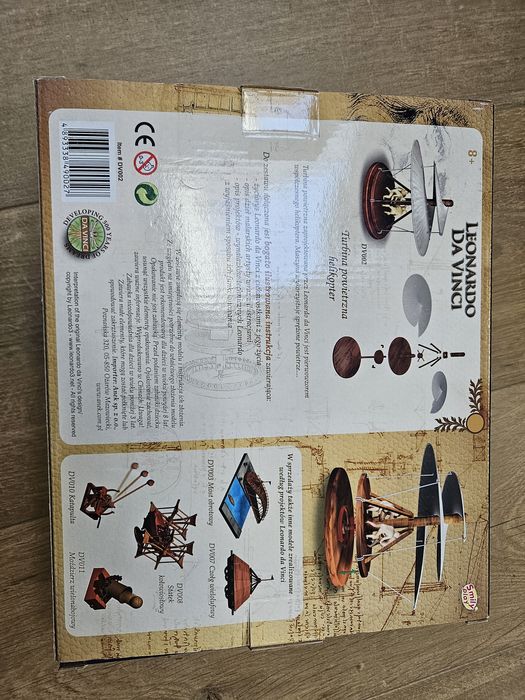 Turbina powietrzna helikopter Leonardo da Vinci zabawka edukacyjna