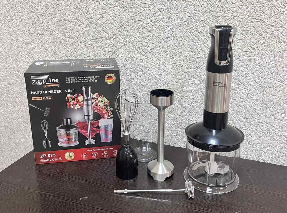 Продам блендер/міксер/подрібнювач 5в1 Zepline 1500ВТ. Краща ціна!
