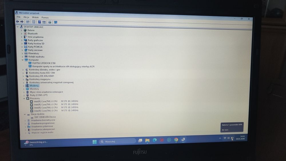 Sprzedam laptopa Fujitsu lifebook e780