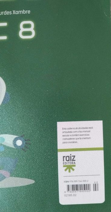 Caderno de atividades 8º FQ, TIC, CN, ING