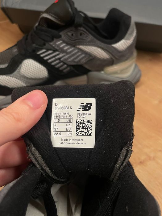 New Balance 9060 Black Castlerock u9060blk
