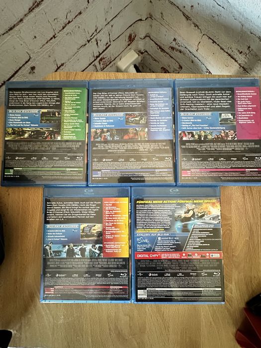 Blu-ray Fast & Furious 1-5 (Форсаж)