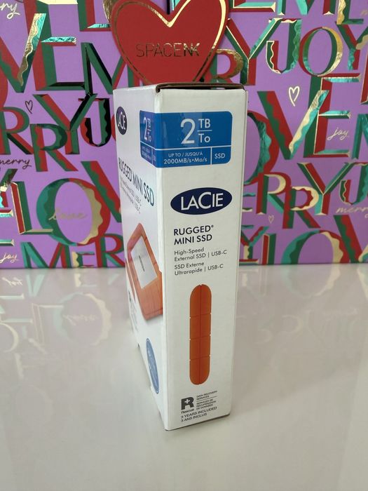 SSD !!! ЗОВНІШНІЙ накопичувач LaCie Rugged Mini SSD 2TB (STMF2000400)