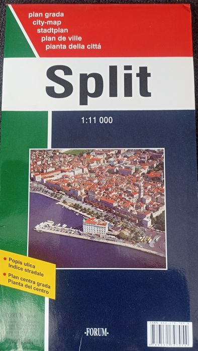 Split mapa plan miasta