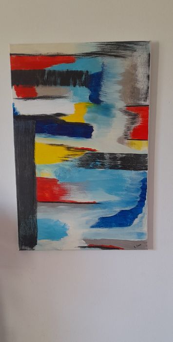 Quadro Tela com tinta acrílica 40x60cm